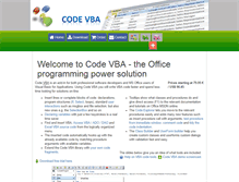 Tablet Screenshot of codevba.com